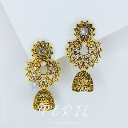 Gorgeous Set of 14 Versatile Jhumkas